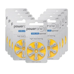 60 PCS Power One Zinc Air Hearing Aid Batteries for ITC CIC 10 P10 10A Hearing Aid Battery