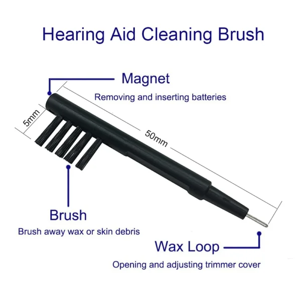 Soundlink 6 in1 Hearing Aid Drying Kit with Drying Jar Drying Pallet Battery Tester Cleaning Brush Air Blower Cleaning Cloth - Image 5