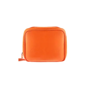 Canvas Bag Two Colors Multifunction Hearing Aids Accessories Storage Bag(Orange/Grey)