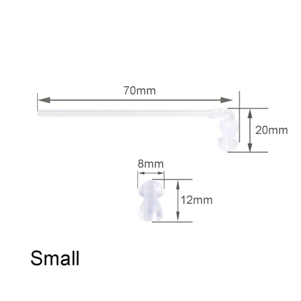 10PCS Hearing Aid Earplug Ear Plugs Eartips Domes with Sound Tube for BTE Hearing Aids - Image 2