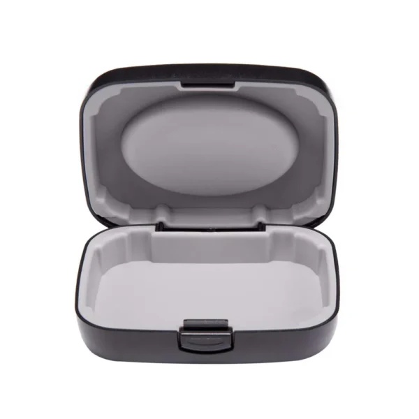 Soundlink Hearing Aid Case Hard Portable Protective Storage Case for BTE CIC IIC ITE Black / White - Image 2