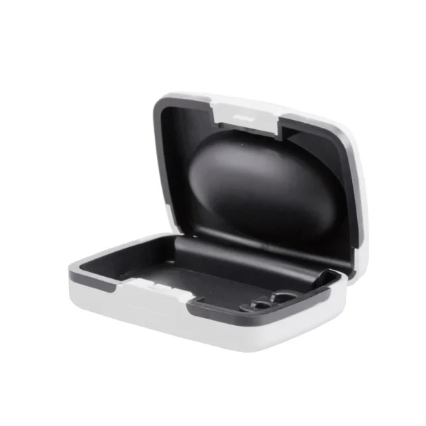 Portable Hearing Aid Case Hard Storage Deaf-aid Carrying Box With Battery Compartment for BTE CIC IIC ITE