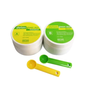 Detax Green Eco Impression Putty Silicone Material Base + Catalyst 2x800g