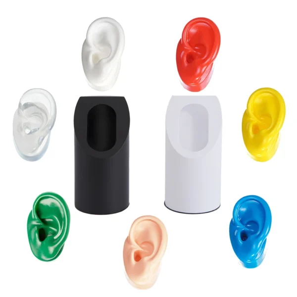Soundlink Hearing Aid Display with Silicone Ear Model for Hearing Aids IEMs Jewelry Exhibition Demonstration - Image 6