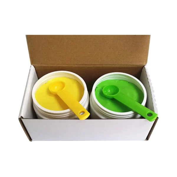 Detax Green Eco Impression Putty Silicone Material Base + Catalyst 2x800g - Image 3