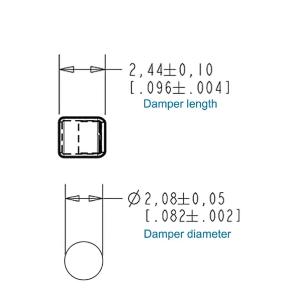 2PCS Balanced Armature Damping Damper Plugs filters Knowles Acoustic Dampers for Shure Se215 se315 se425 se535 Se846 TF10 LM5144 - Image 4