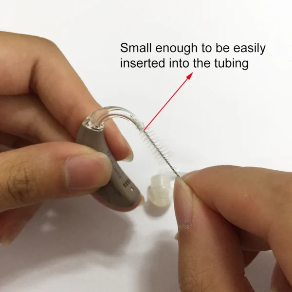 100Pcs Cleaning Brushes for Hearing Aid Tube Cleaner Vent Tubing Brush Earhook Cleaner - Image 3