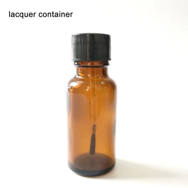 Soundlink 20ML Empty Lacquer Bottle with Brush Anti-UV Glass Bottle Brown Liquid Resin Material Storage Bottle - Image 3