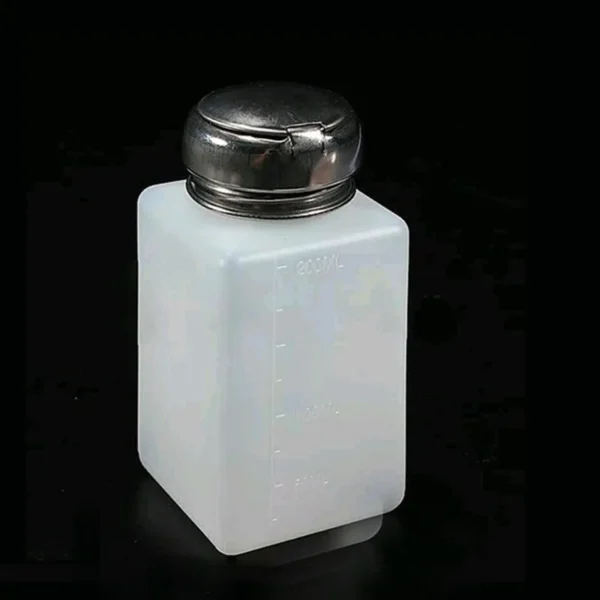200ML Liquid Alcohol Storagte Bottle Press Nail Polish Remover Dispenser Pumping Bottle - Image 6
