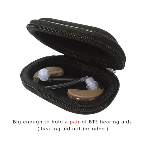 Hearing Aid Case Soft Earphone Protective Case for BTE, IEC, CIC, Earmold, IEM Earphone - Image 2