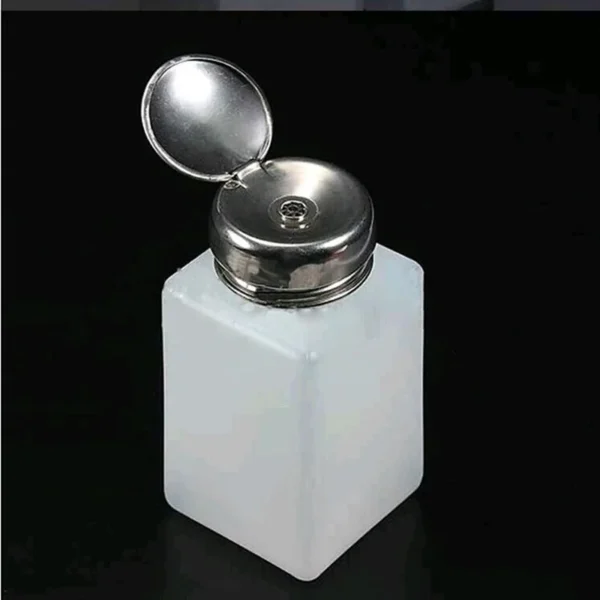 200ML Liquid Alcohol Storagte Bottle Press Nail Polish Remover Dispenser Pumping Bottle - Image 5
