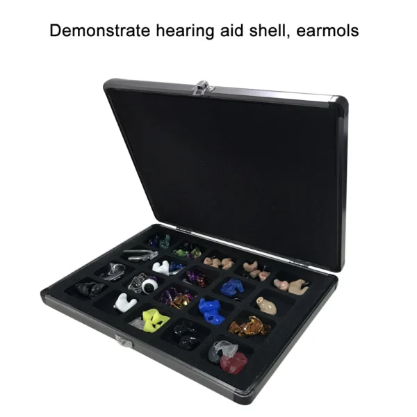 Presentation Display Case Box for Hearing Aids In-ear Monitors IEM Earphones Demonstration - Image 3