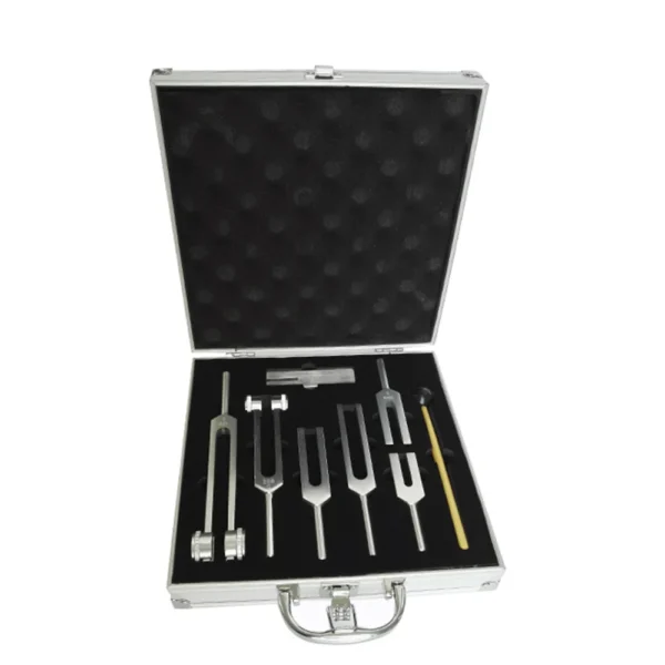 Aluminum Alloy Tuning Forks Medical Grade Ear Tuning Fork Instruments Set of 7, 128Hz 256Hz 512Hz 1024Hz 2048Hz 4096Hz 8192Hz - Image 2