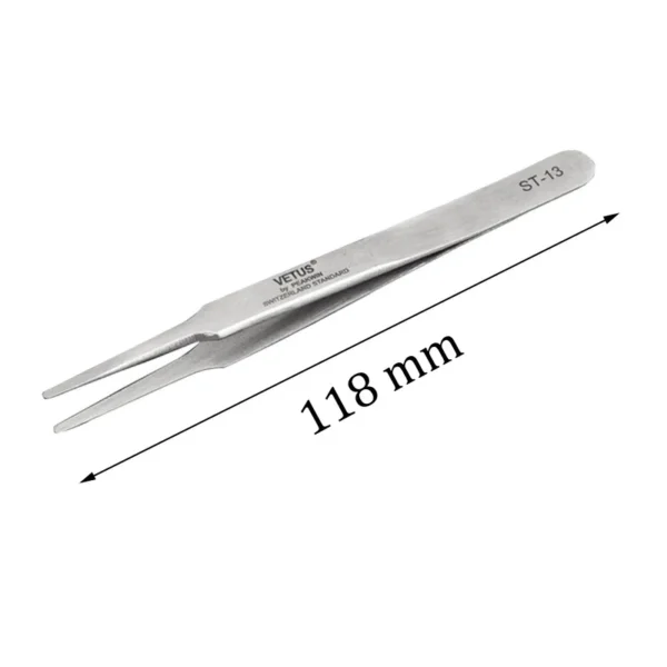 Stainless Steel Flat Shape Forceps Tweezers for Placing Ear Impression Foam Hearing aid dispensers tool - Image 2