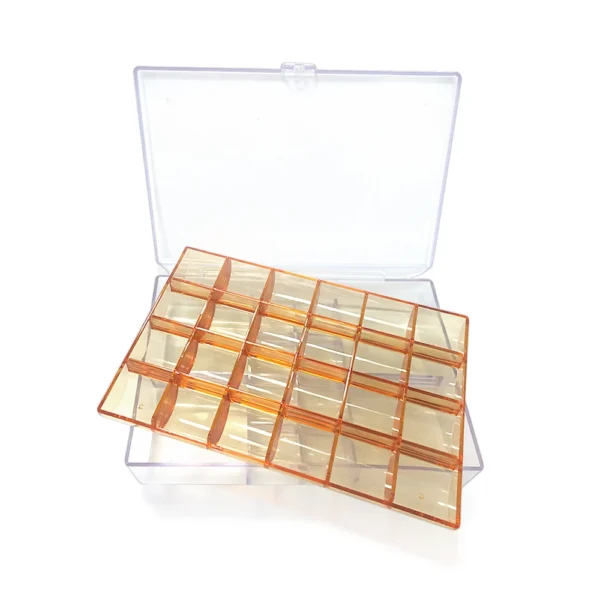 Hearing Aid Accessories Storage Box 24 Slots Double-deck Compartmental for IEM Accessories - Image 4