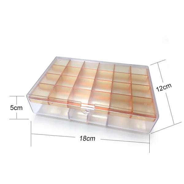 Hearing Aid Accessories Storage Box 24 Slots Double-deck Compartmental for IEM Accessories - Image 3