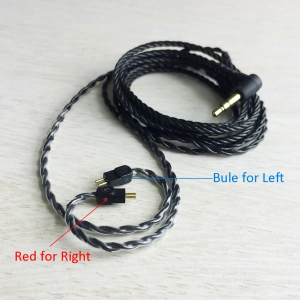 Upgrade Earphone Cable Wire for In-ear Musician Monitors Fits for 1964 w4r um3x es3 es5 2 Pin Connector 50 inches - Image 4