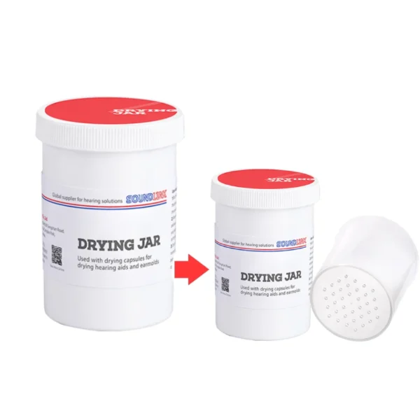 Soundlink Hearing Aid PP Drying Jar Drying cup for Hearing Aids and IEMs 60*85mm - Image 2