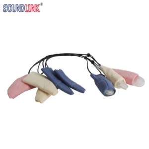 Soundlink Cotton Hearing Aid Clip Holder with Binaural Coded Protector for BTE Hearing Aids
