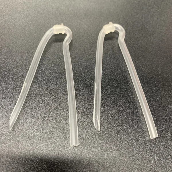 50PCS Size #13 Soundlink BTE Hearing Aid Earmold Tubing with Plastic Tube Lock 2.0mm ID 3.5mm OD