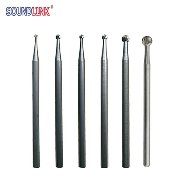 Diamond Ball Burs for Hearing Aid Earmold Outlet High Speed Steel Material