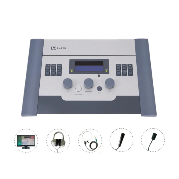 LK-225 LCD Audiometer Digital Diagnostic Medical Pure Tone Audiometer For Hearing Test - Image 2