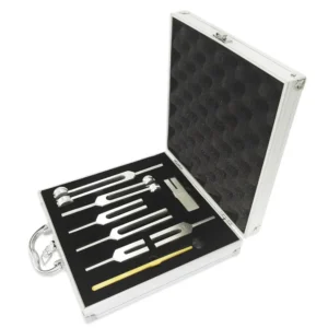Aluminum Alloy Tuning Forks Medical Grade Ear Tuning Fork Instruments Set of 7, 128Hz 256Hz 512Hz 1024Hz 2048Hz 4096Hz 8192Hz