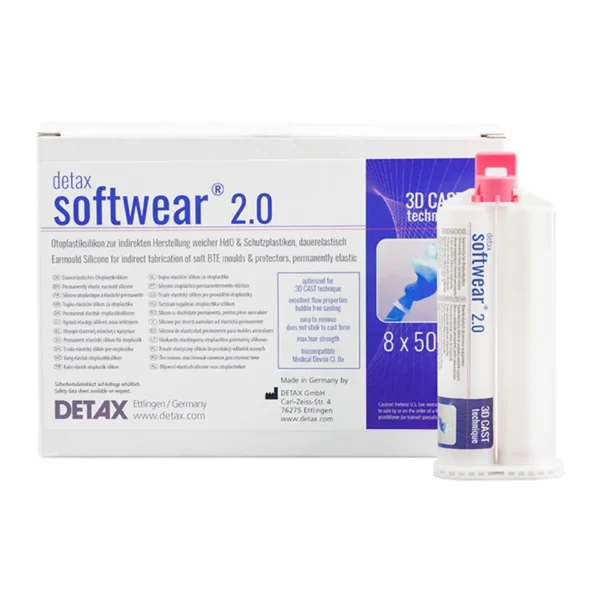 DETAX Softwear 2.0 3D Soft Silicone Material Clear 60 shore 03906 - Image 3