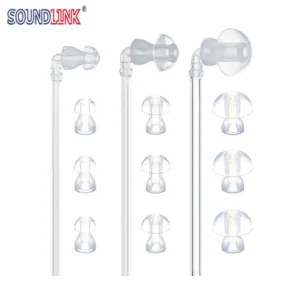 Soundlink Hearing Aid Earplug Eartips Domes with Sound Tube 3 Tubes + 9 Domes (L M S) Hearing Aids Accessories