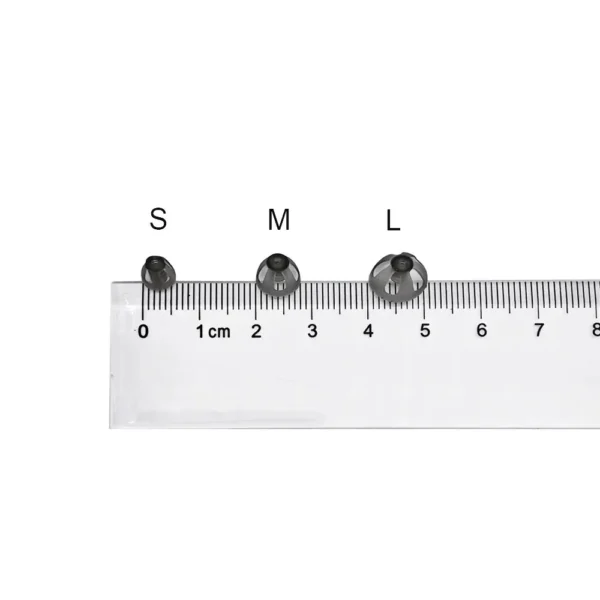 10PCS Hearing Aid Domes Smoky Gray Tips Ear Pieces for Open Fit BTE Hearing Aids 6mm/8mm/10mm - Image 3