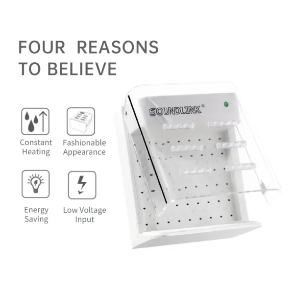 Soundlink Hearing Aid Dryer Dehumidifier Portable Electronic Drying Case Dry Box - Image 4