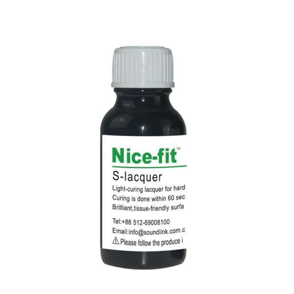 Nice-fit Lacquer Lack E-001 for Hard Earmold IEM Shells Varnishing 20ml