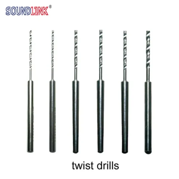 Soundlink High Speed Steels Twist Drill for Drilling Hard Earmold Sound Outlet Shaping Hard Earmolds