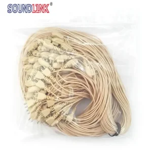 Soundlink 10PCS 2pin Hearing Aid Cable Wire Cord for Pocket Hearing Aids