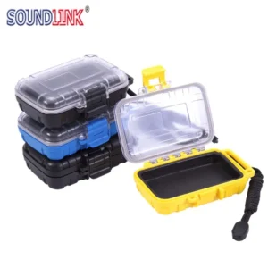 Earphone Waterproof Case Drop Resistance Protective Box Case Portable IEM In-ear Monitor Case Box