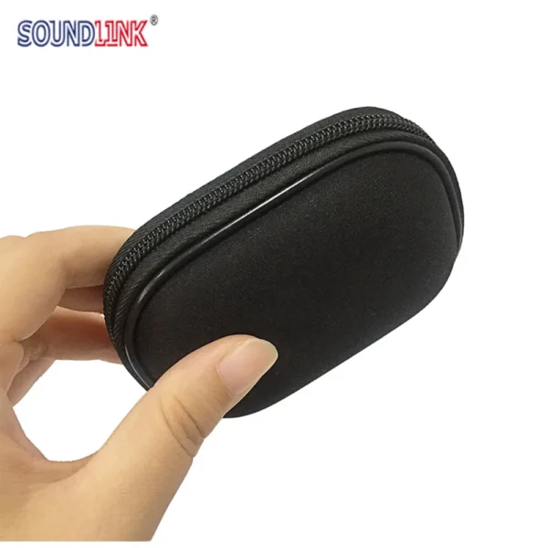 Hearing Aid Case Soft Earphone Protective Case for BTE, IEC, CIC, Earmold, IEM Earphone