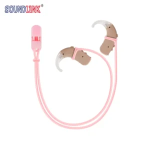 Soundlink Hearing Aid Clip Silicone Elastic Anti-Lost Lanyard BTE Protector Holder for Adults and Kids