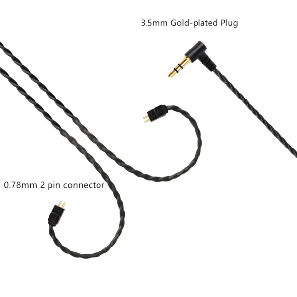 Upgrade Earphone Cable Wire for In-ear Musician Monitors Fits for 1964 w4r um3x es3 es5 2 Pin Connector 50 inches - Image 2