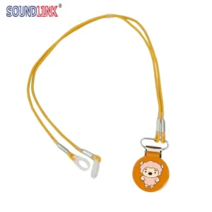 Soundlink Cartoon BTE Hearing Aid Clip Hearing Aids and Cochlear Implants Holder Protector Binaural Corded