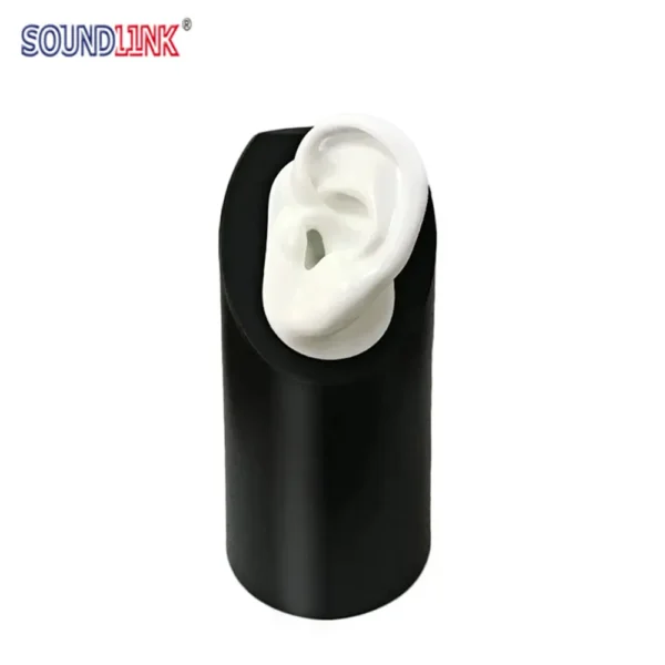 Soundlink Hearing Aid Display with Silicone Ear Model for Hearing Aids IEMs Jewelry Exhibition Demonstration