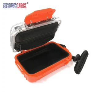 In-Ear Monitor Earphone Protective Hard Case Box Waterproof Shockproof Carrying Case