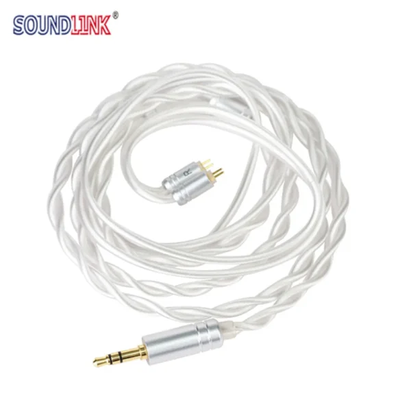 Soundlink 2Pin Earphone Cable IEM Wire Cable T7 for In-ear Monitor (2pin-0.78mm, 3.5mm)