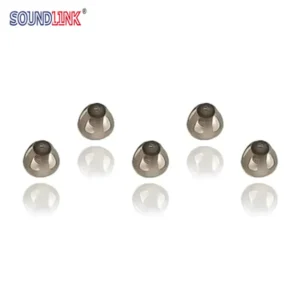 10PCS Hearing Aid Domes Smoky Gray Tips Ear Pieces for Open Fit BTE Hearing Aids 6mm/8mm/10mm