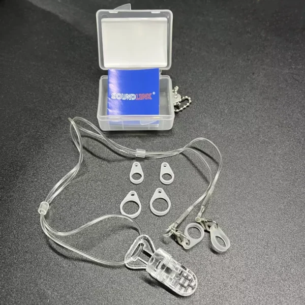 Soundlink Hearing Aid Clip Transparent Binaural Coded Protector Anti-lost Lanyard for BTE Hearing Aids - Image 3