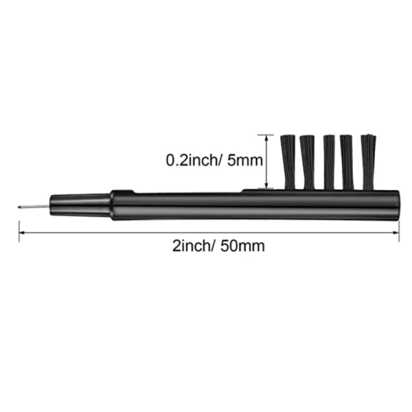 12 Pieces Hearing Aid Cleaning Brush Hearing Amplifier Brushes with Wax Loop and Magnet - Image 2