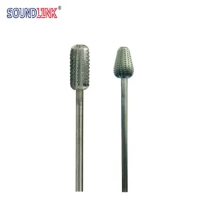High Speed Steel Soft Earmold Cutter Cylindric Pear Shaped Cutters for Polishing Soft Earmolds Ear Impressions