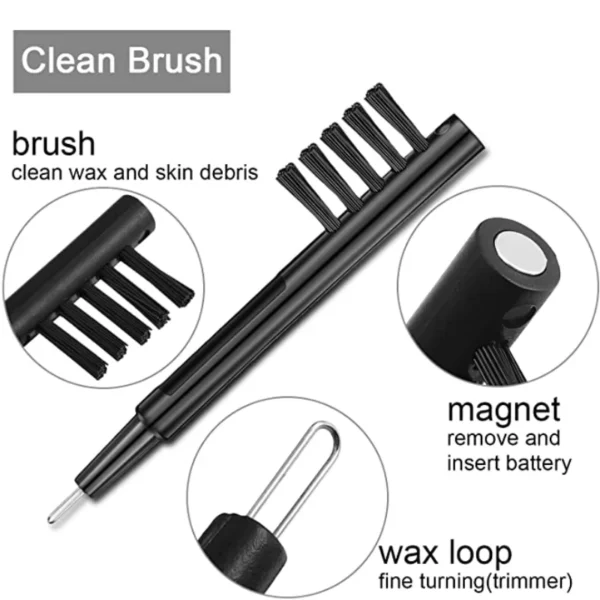 100Pcs Hearing Aids Cleaning Brushes with Magnet and Wax Loop Earphone IEM Cleaning Tools - Image 2