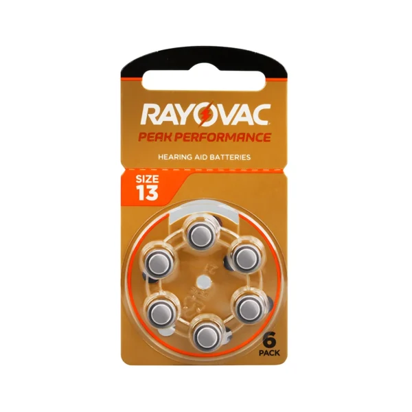 60pcs/Box Rayovac Peak Hearing Aid Batteries A13 13A 13 P13 PR48 Zinc Air Battery - Image 2
