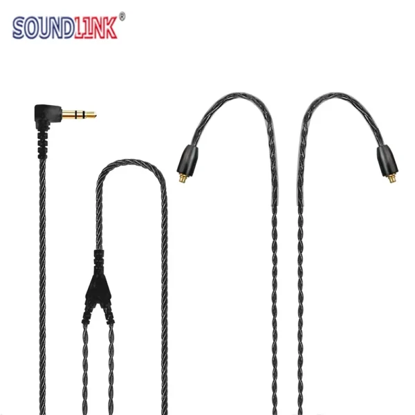 Soundlink In-ear Monitor Cable MMCX Earphone Cable Wire IEM Cable MMCX Connector Wire Length 50''