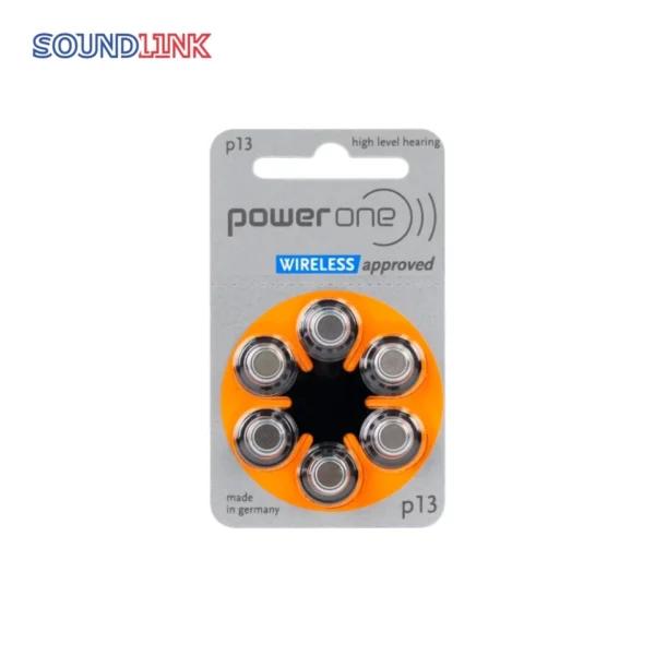 Power One Size P13 Hearing Aid Battery No Mercury made in Germany Genuine Pack 60 - Image 2